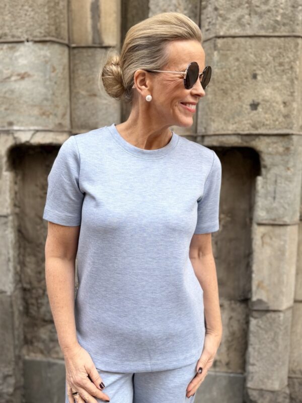 Vincent t-paita: meleerattu vaaleansininen