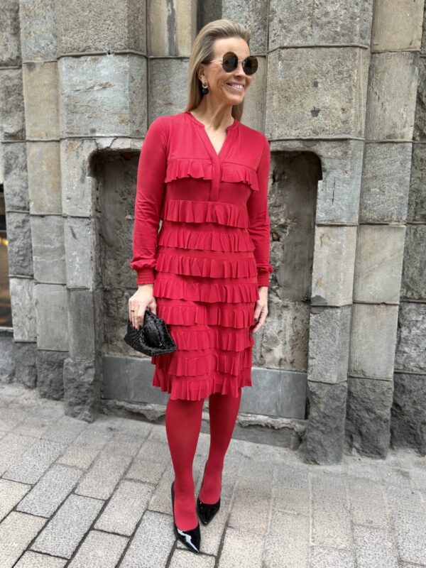 Kalaf salsamekko; punainen