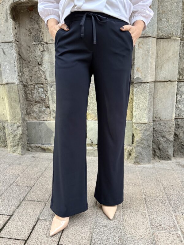 Christy housut nyörillä; tummansininen