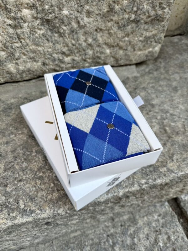 Miesten Burlington sukat 20599; sininen x 2 kpl