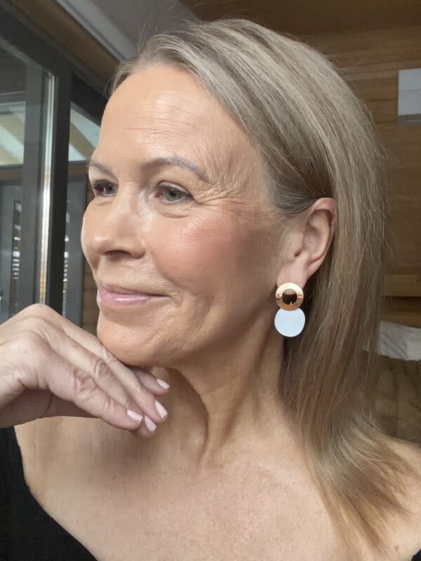 Sundsvall korvakorut; valkoinen