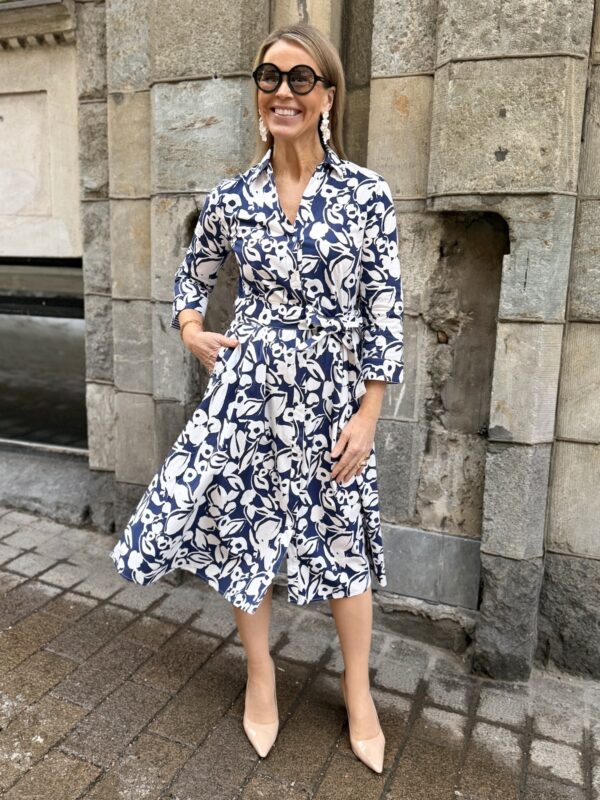 Catalina paitamekko; sininen/valkoinen