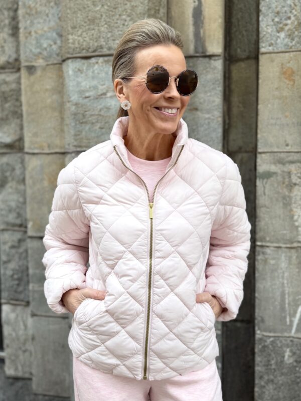 Olia tikkitakki; hailakka rosa