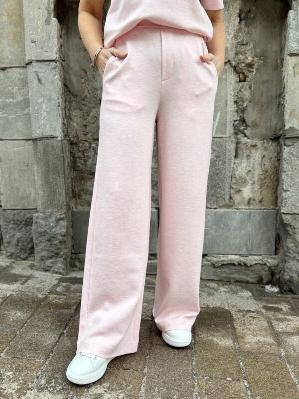 Gincette housut; vaaleanpunainen melerattu