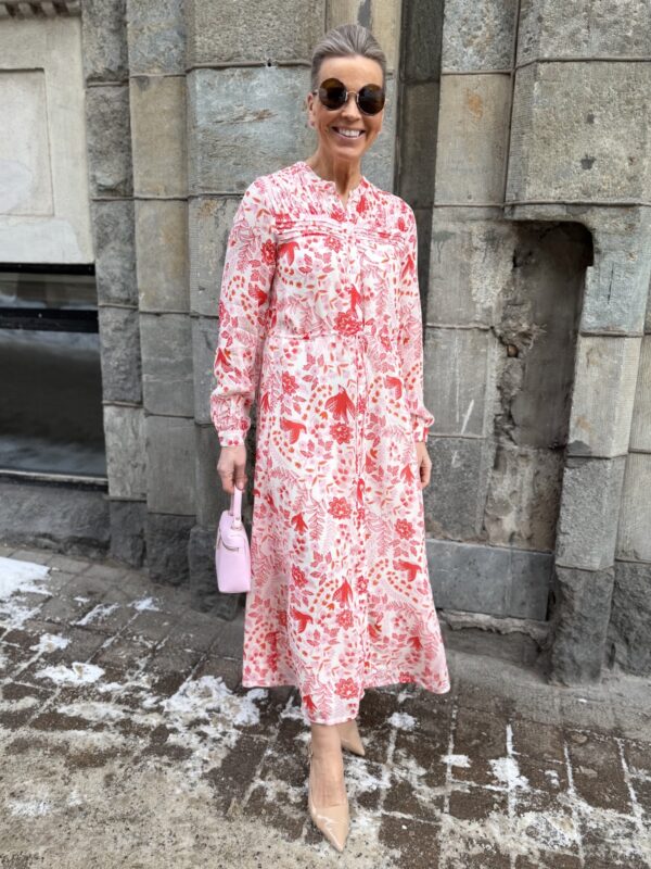 Altina midimekko; vaaleanpunainen kuvio