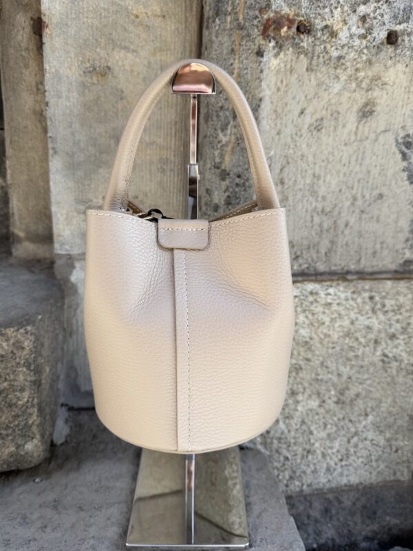 Rosalia pieni nahkalaukku; taupe