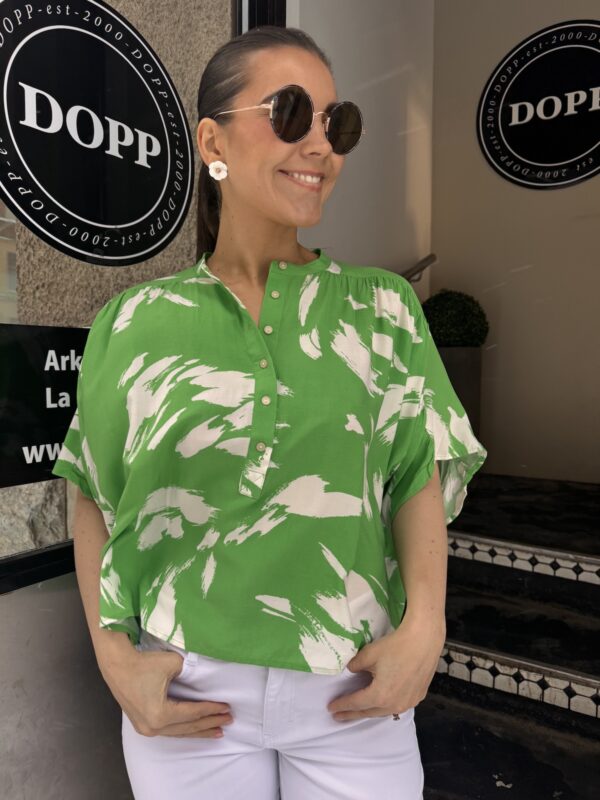 Arjana paita; vihreä/valkoinen