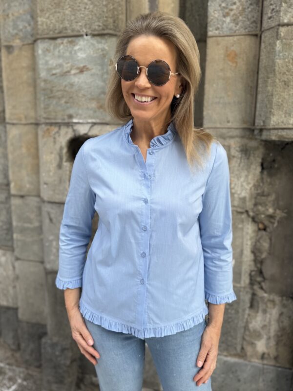 Kiea Antoinett paita fyrrykantilla; sininen