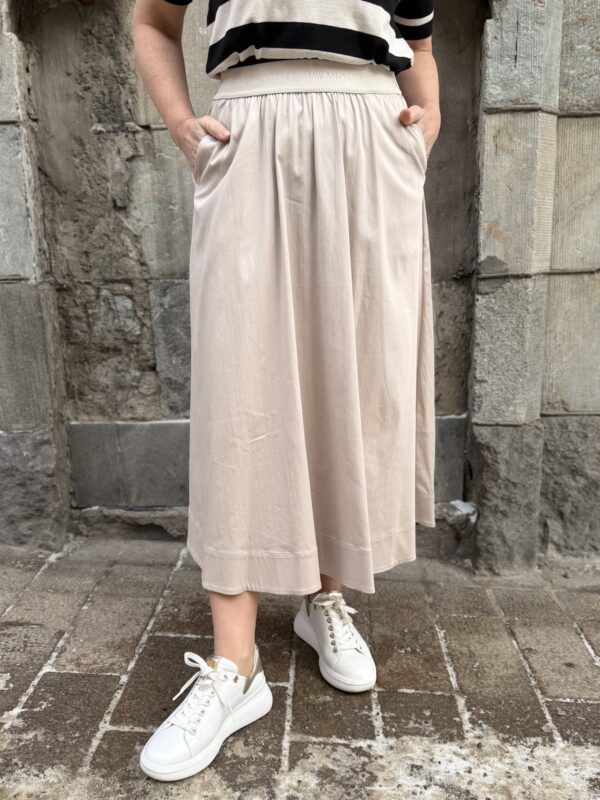 Mila midihame; beige