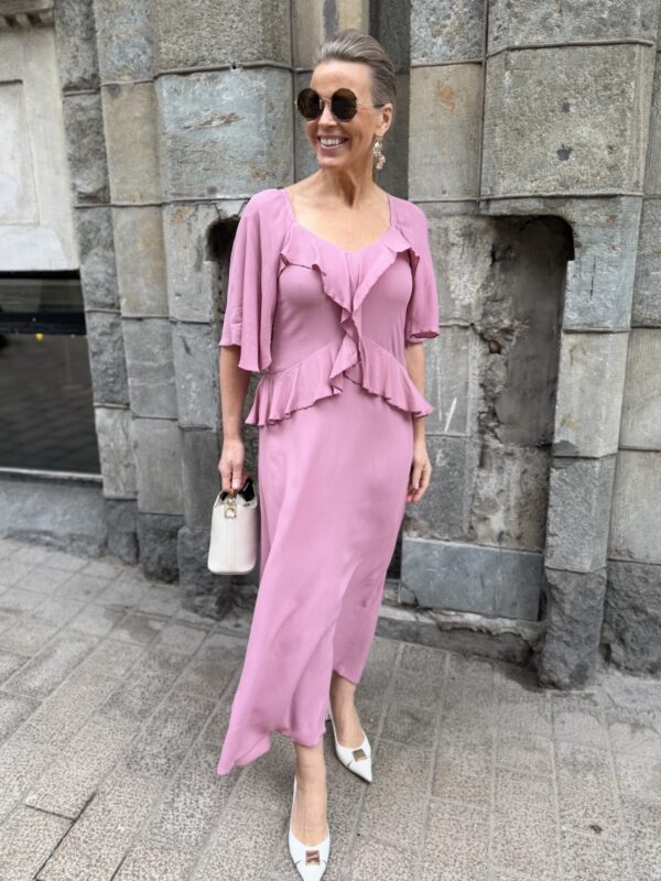 Birella midimekko; vanha roosa