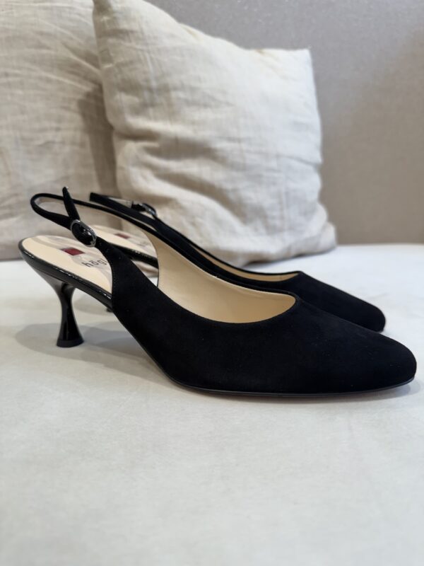 Sally slingback korkokengät; musta