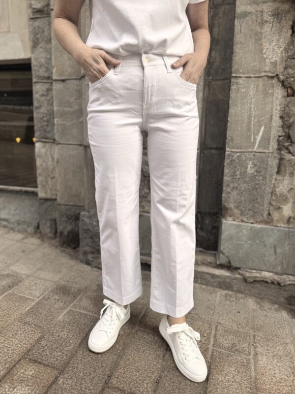 Culotte Straight Leg; valkoinen