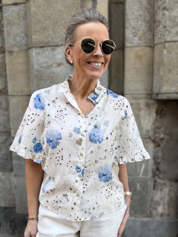 Diversity sinikukkainen paita