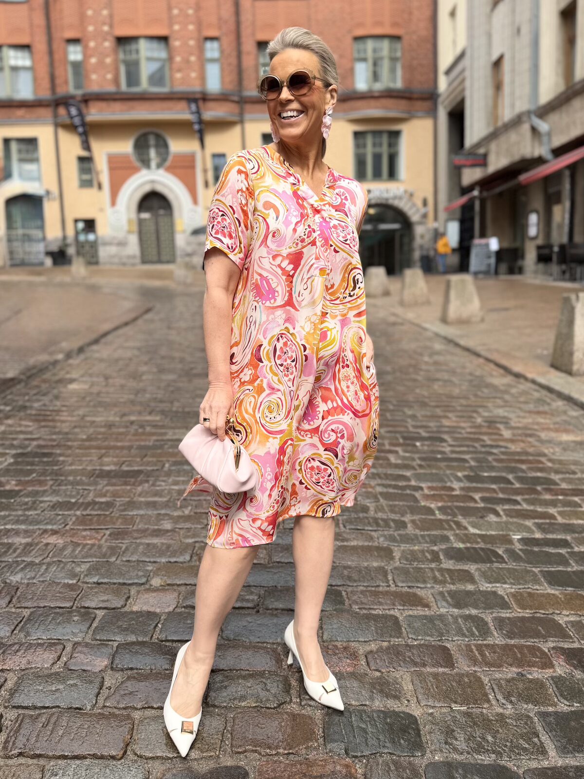 Pinzzu mekko; pinkki paisley