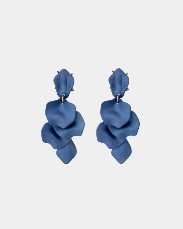 Leaf Clip korvakorut; denim blue 2082