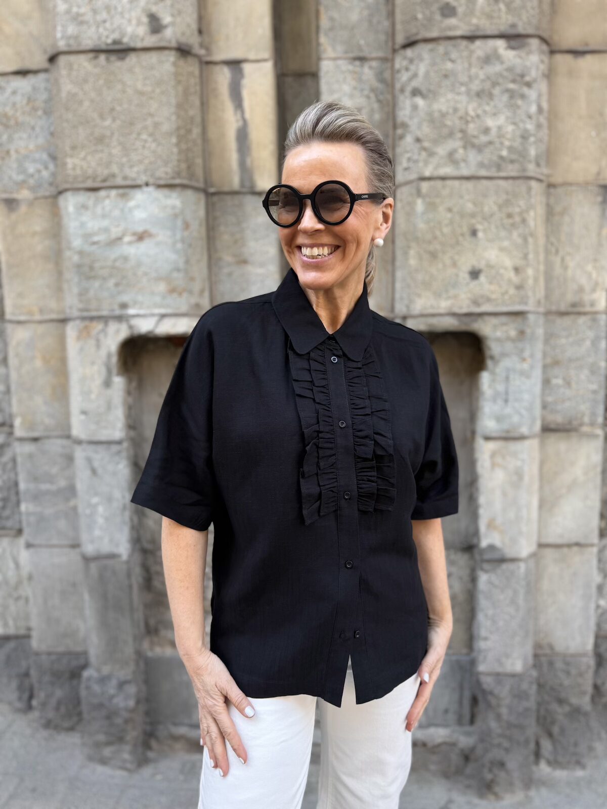 Marianne frillapaita; musta - Image 6