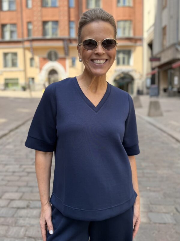 Cu Hilde Chabrina V-paita; sininen