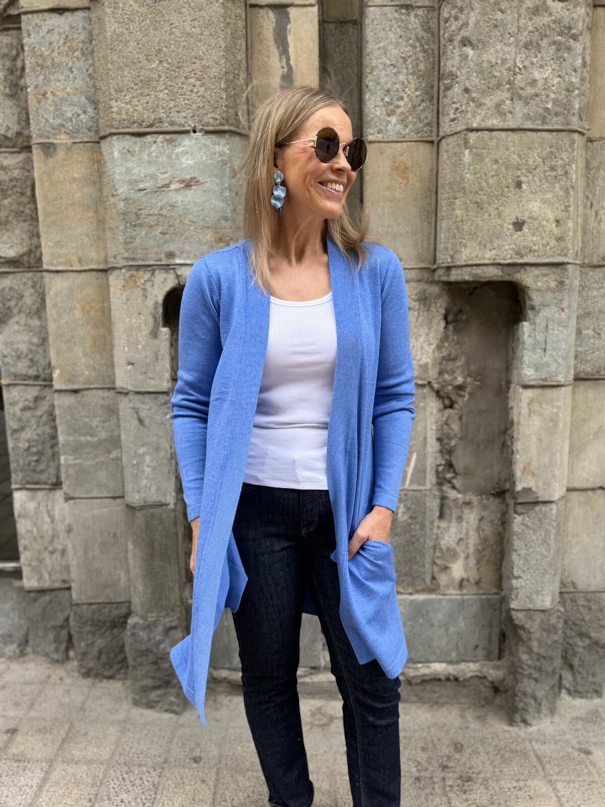 Annemarie neuletakki; ultramarine meleerattu - Image 4