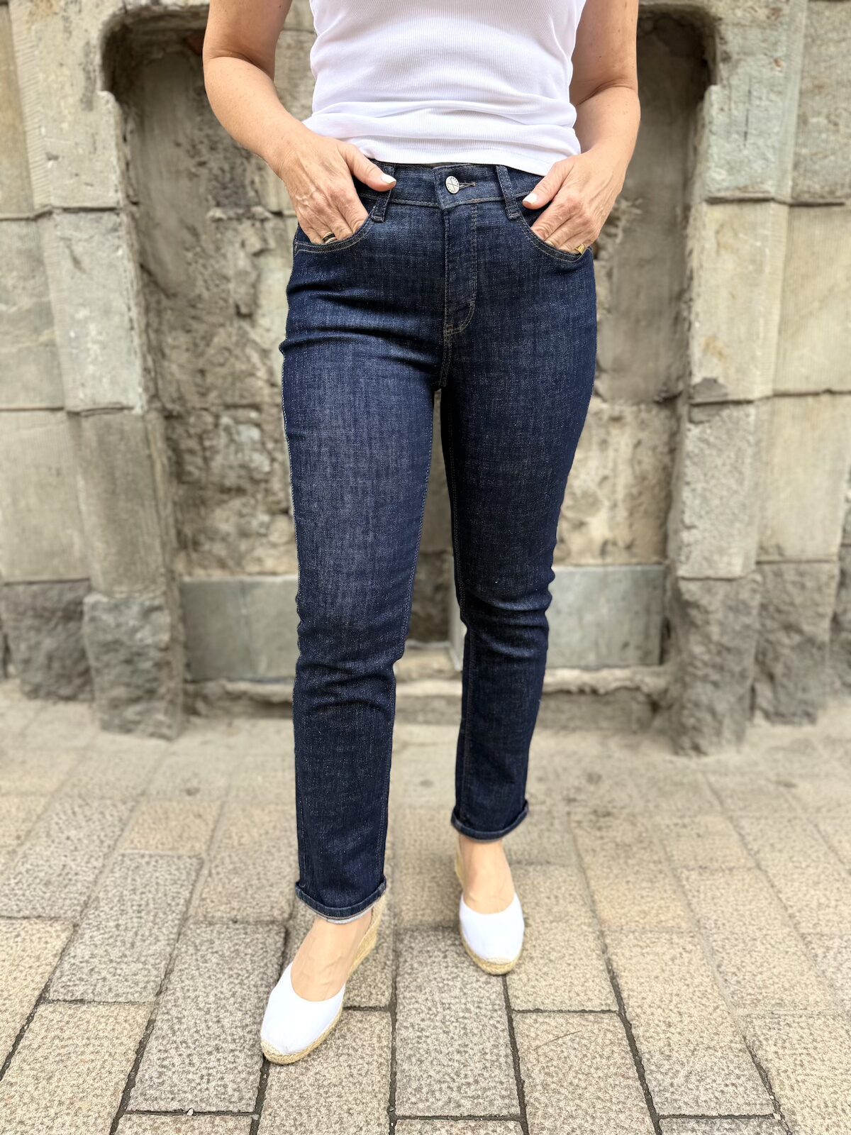 Dream cropped farkut 27"; fashion rinsed D683