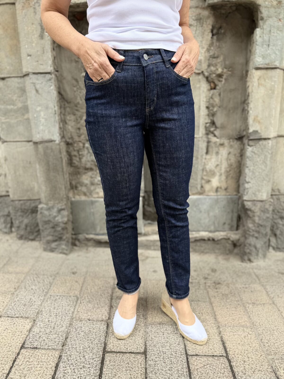 Dream cropped farkut 27"; fashion rinsed D683 - Image 2