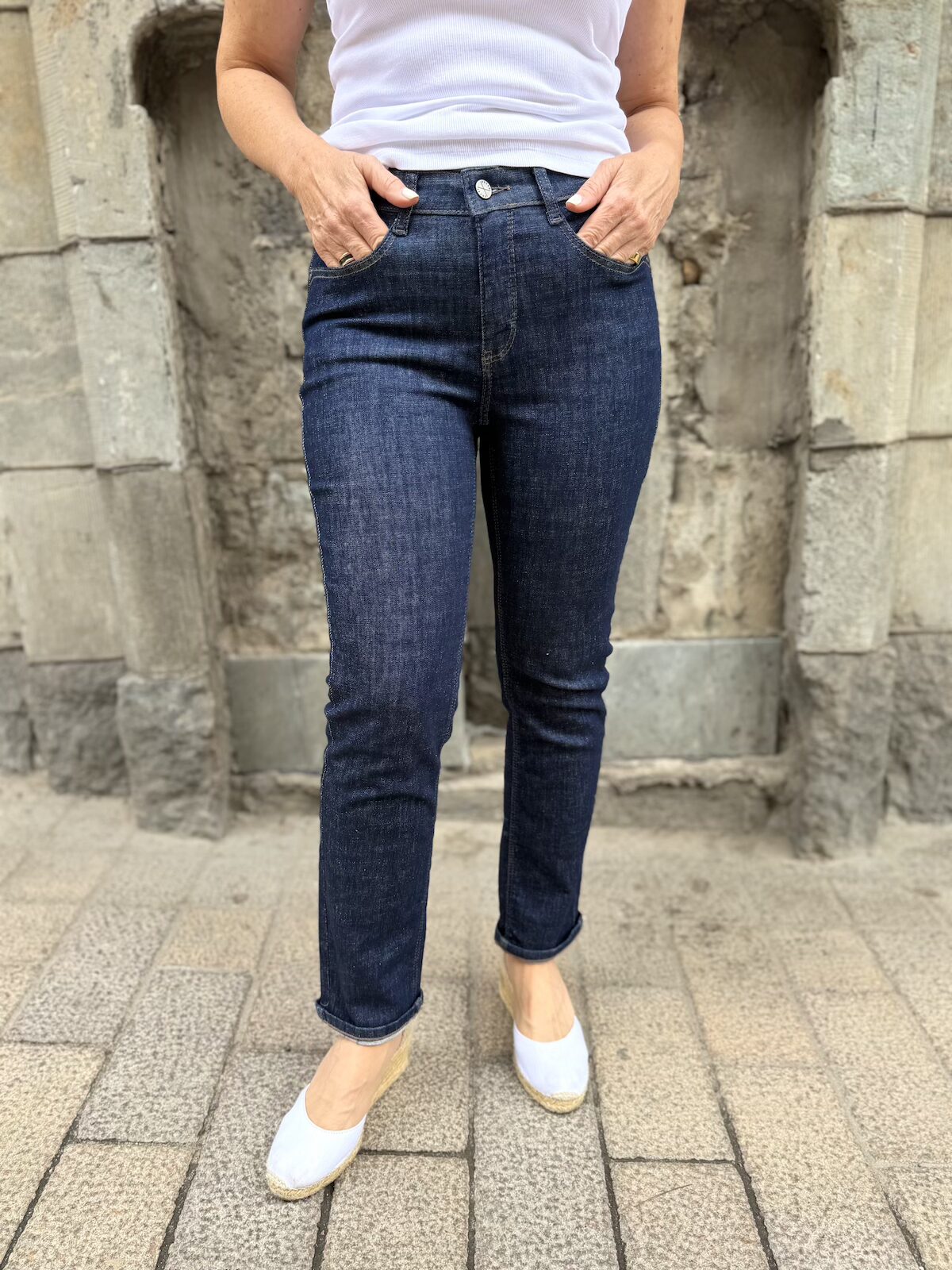 Dream cropped farkut 27"; fashion rinsed D683 - Image 3