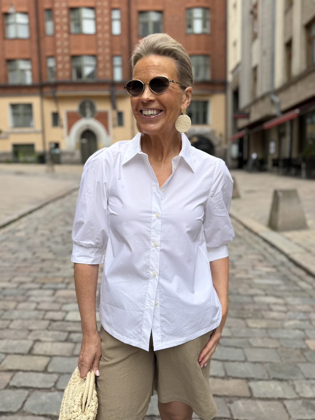 Gloria lyhythihainen paitapusero; valkoinen - Image 2