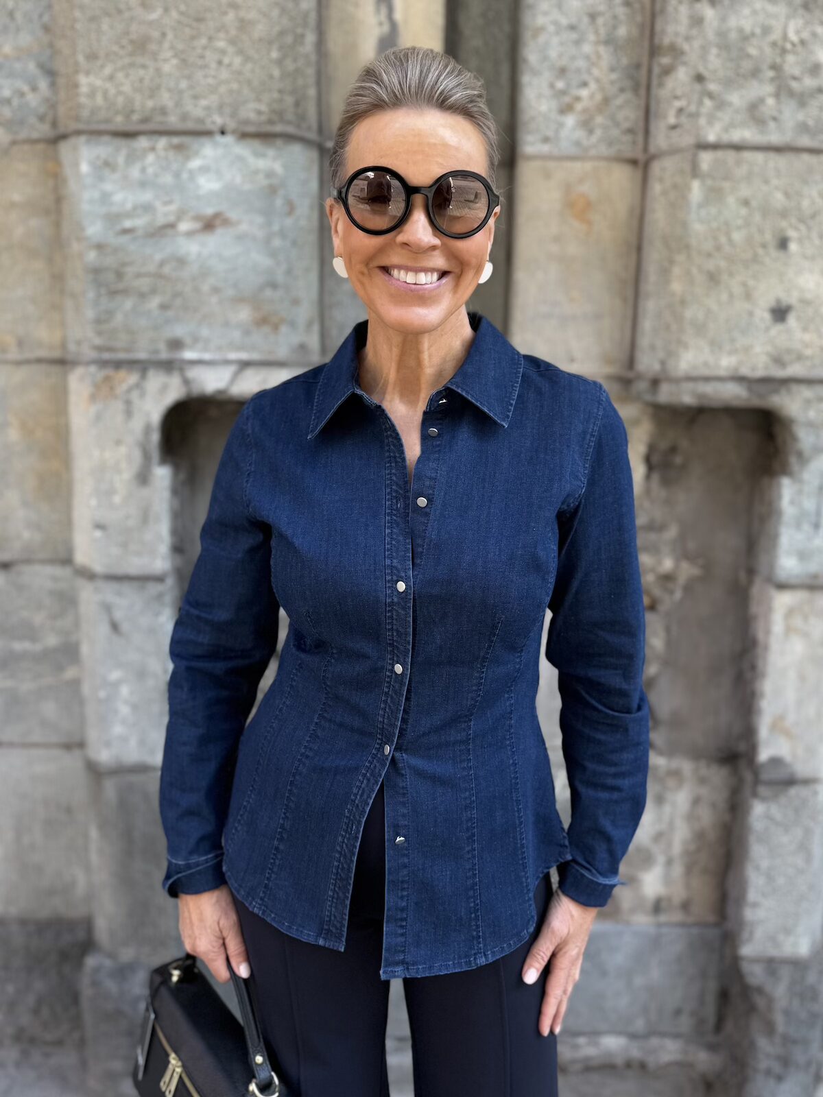 Cherina farkkupaita; tummansininen
