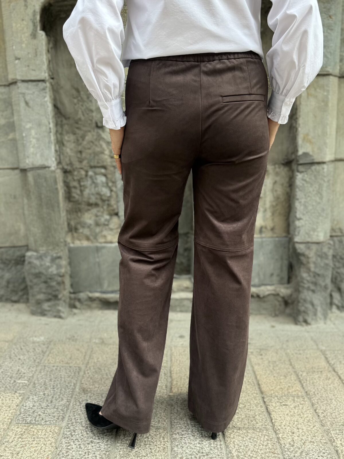 Chiara "mokka"housut 30" ja 32"; Truffle brown - Image 6