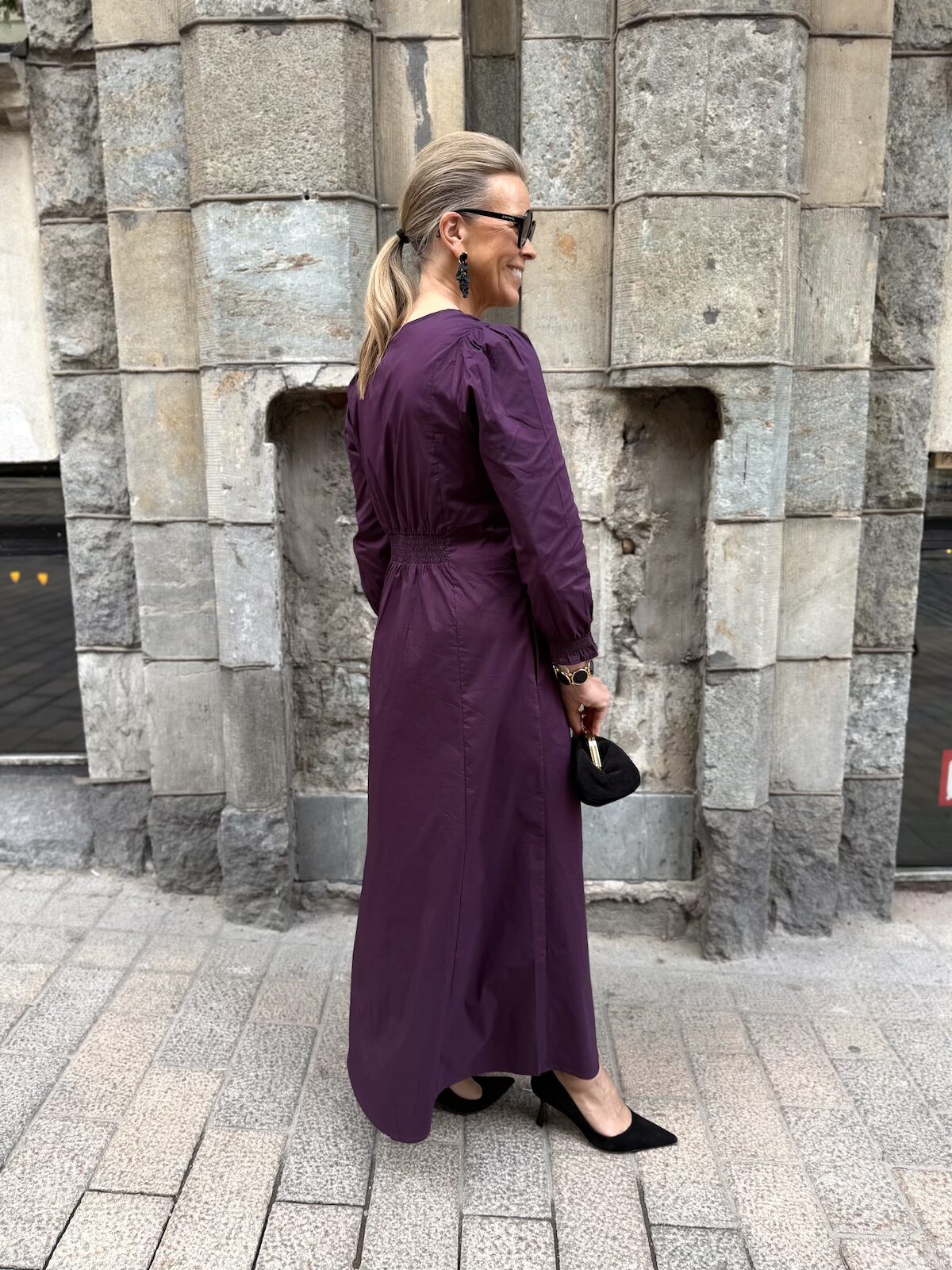 Elna Antoinett midimekko; luumu - Image 4