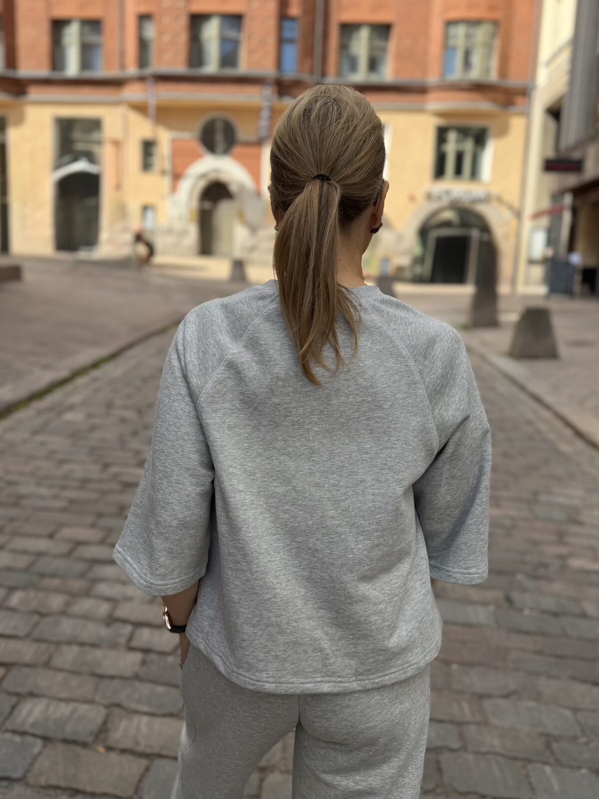 Nadie 3/4 hihainen svetari; harmaa - Image 4