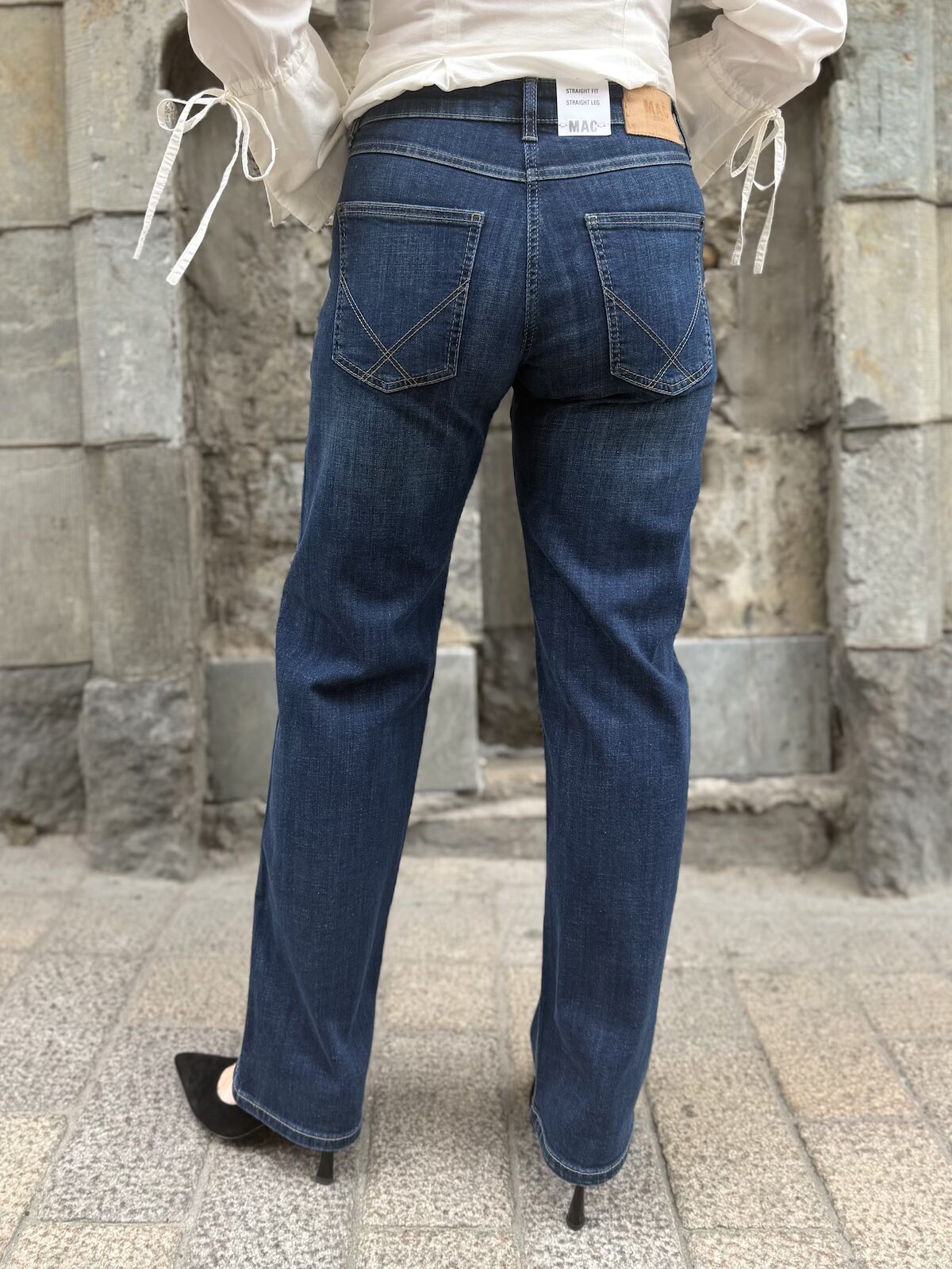 Gina Straight leg farkut 28", 30" ja 32"; moonlight blue - Image 5