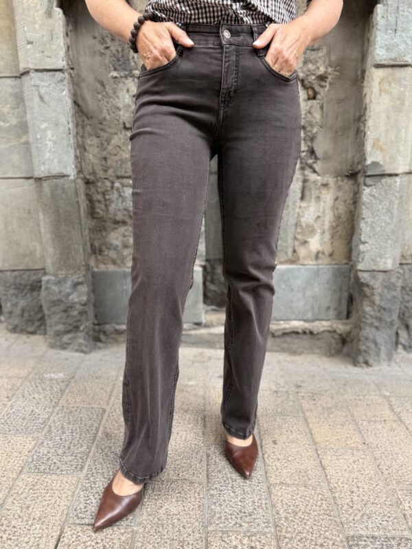 Laura bootcut farkut; brown stone D701