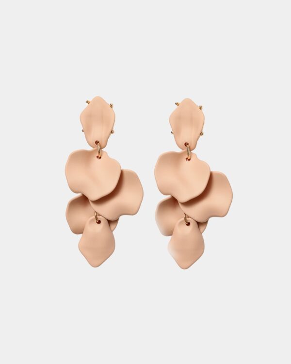 Leaf korvakorut matt; nude pink 762