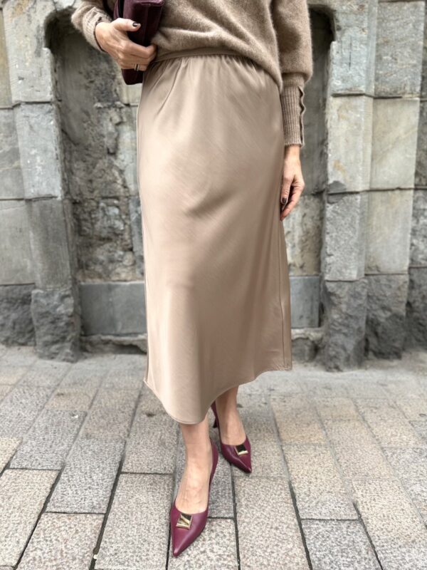 Leilani midihame; tumma beige
