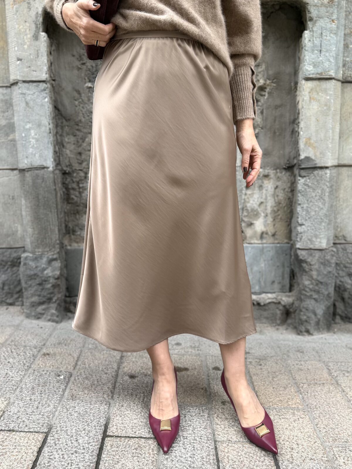 Leilani midihame; tumma beige - Image 2