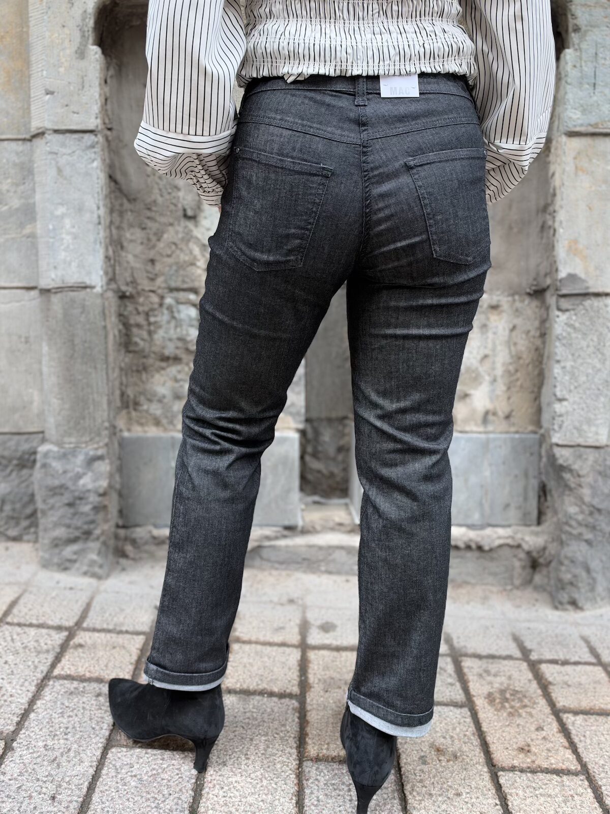Dream cropped farkut 27"; musta rinsed D944 - Image 5